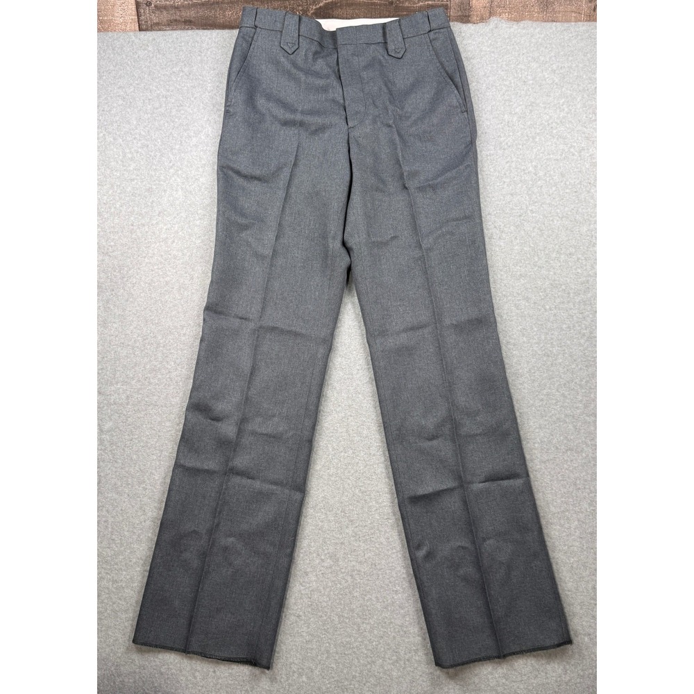 Circle S Pants Mens Size 34 Gray‎ Western Ranch Flap Pocket Polyester Cowboy NEW